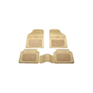 พรมปูพื้นรถยนต์ Kia Clarus 3D แบบสากล สีเบจ ครึ่งพรม ครึ่งยาง - Product Image 1