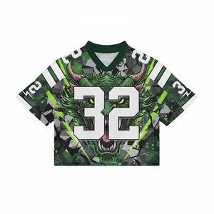 Camiseta de equipo con impresión 3D sublimada de gran tamaño personalizada, camiseta de fútbol, tela de malla duradera, ropa deportiva de poliéster 100% de secado rápido - Product Image 6