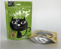 Impression personnalisée en plastique doux au toucher Pinch N Slide pochette à fermeture éclair à l'épreuve des enfants Sac d'emballage CR imprimé en noir