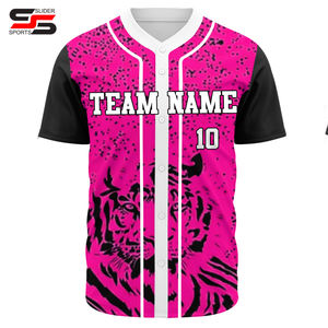 Camiseta de Béisbol Personalizada con Sublimación, Secado Rápido, Antibacteriana, Absorbe la Humedad, Uniforme de Equipo Unisex para Adultos, 100% Poliéster - Product Image 6