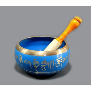 Handcrafted Tibetan Metal Singing Bowl for Meditation Healing <b>Yoga</b> Mindfulness with Wooden Mallet & <b>Cushion</b> - Product Image 3