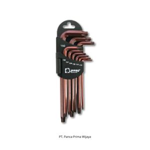 Jeu de clés Torx L de haute qualité LIPRO, 9 pièces, T10-T50 |   Clé hexagonale de précision en acier au chrome-vanadium métrique, outil industriel automobile - Product Image 5
