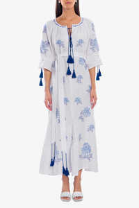 ชุดเดรสยาวปักลายแฟชั่นแขนพองยาวสไตล์ยูเครน คุณภาพสูง สำหรับฤดูร้อน - Product Image 3