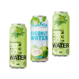 INTERFRESH Refrescos de alta calidad 500ml Agua de coco con original y cualquier sabor Etiqueta privada MOQ bajo Brix 30%