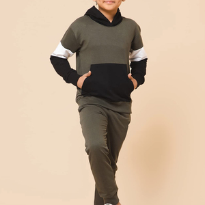 Conjunto de Chándal Deportivo de Invierno para Niños 2026, 100% Algodón, Sudadera Informal con Pantalones Jogger y Estampado - Product Image 5