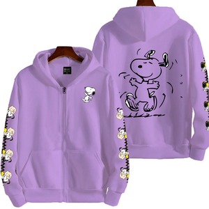 Sudadera con capucha con cremallera de Otoño/Invierno de dibujos animados para hombre Sudadera con capucha de talla grande para mujer - Product Image 4