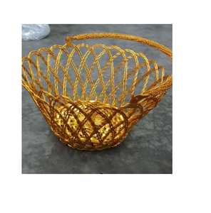 โลโก้ที่กําหนดเองที่จับอลูมิเนียมทรงกลมเก็บผลไม้จานดอกไม้ผักทําให้บ้านของคุณสวยงามด้วยตะกร้านี้ - Product Image 6