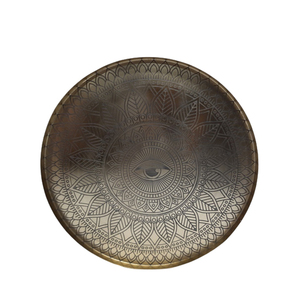 Plato para colgar en la pared de hierro decorativo para el hogar, chapado en oro para decoración de eventos y mesa, hecho a mano, venta al por mayor a granel - Product Image 3