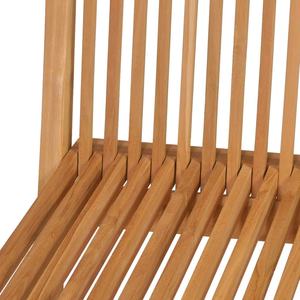 Modern Solid Teak Wood <b>Stackable</b> Folding Garden <b>Chair</b> Natural Color <b>Outdoor</b> Patio Dining - Product Image 3