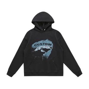 ผู้จัดจำหน่ายเสื้อผ้าสตรีทแวร์ราคาส่ง ไม่มีเชือกผูก คอเสื้อแบบดรอปโชว์เดอร์ เสื้อฮู้ดผ้าฟลีซ 500 GSM เสื้อสเวตเชิ้ตเฟรนช์เทอร์รี่ และกางเกงจ็อกเกอร์ - Product Image 3