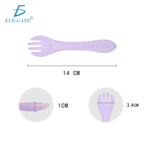 Set di Utensili Pratici e Comodi per l'Alimentazione del Bambino, Fascia d'Età 0-12 Mesi, Ciotola in PP e Silicone con Coperchio per Alimenti per Bambini, Materiale PET - Product Image 4