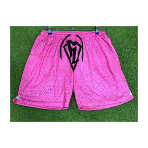 Logo personnalisé imprimé uni 100% polyester Gym Shorts vierge basket-ball personnalisé maille hommes Shorts - Product Image 1
