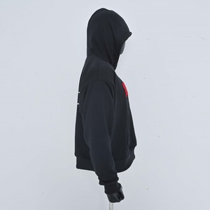 เสื้อมีฮู้ดผ้าฟลีซผสมคอตตอนย้อมสีพิมพ์ลายสำหรับทุกเพศเสื้อมีหมวกแบบสวมหัวผ้าคอตตอนผสมระบายอากาศได้ดีปรับแต่งได้ - Product Image 2