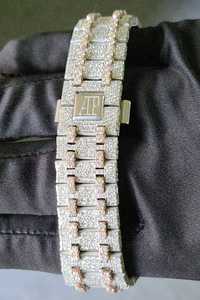 VVS Moissanite Diamond Alloy <b>Watch</b> Men Iced Luxury Business Hip-Hop Style Analog Dial Display Quartz Movement - Product Image 5