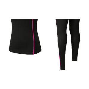 Conjunto de Yoga Deportivo para Mujer con Soporte Alto, Cuello Redondo, Elástico, con Relleno Extraíble en el Pecho, Decoración de Encaje y Cintura Elástica - Product Image 4