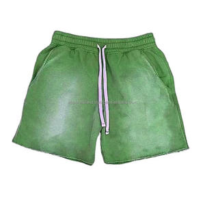 Shorts de sport vintage délavés à l'acide, respirants, écologiques, en toile, à séchage rapide, personnalisables (OEM) pour l'été - Product Image 2