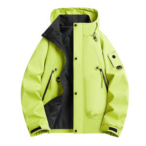 Veste tactique pour homme, veste de randonnée imperméable en softshell pour l'hiver, fermeture éclair imperméable - Product Image 1