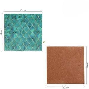 Ensemble de 6 sous-verres chauffants en MDF, coussinets en bois imprimés pour la protection de la table, maison, bureau - Product Image 4