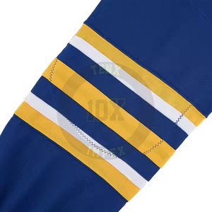 Chaussettes de hockey sur glace personnalisées 2025 avec des couleurs d'équipe et des chaussettes de hockey sur glace en tissu extensible respirant - Product Image 4