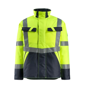 Chaquetas de Alta Visibilidad para Hombre, Impermeables, con Capucha Reflectante, para Trabajo de Construcción, Unisex, Más Vendidas - Product Image 1