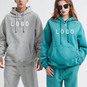 Survêtement en molleton respirant pour hommes, ensemble de survêtements 2 pièces pour le jogging d'hiver pour hommes et femmes - Product Image 3