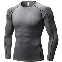 Haut de compression à manches longues pour le sport, vêtements de sport, prix raisonnable