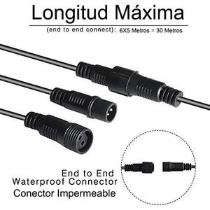 Esterno IP65 impermeabile 5 metri collegabile stringa di luci 10 E27 prese di grasso per la decorazione del giardino esterno E27 presa di luce catena - Product Image 5
