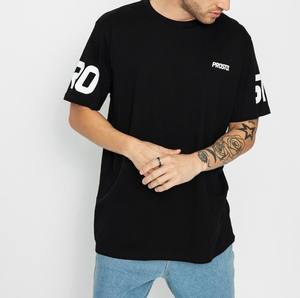 เสื้อยืดฤดูร้อนสำหรับผู้ชายแบรนด์ดังผ้าฝ้ายฟอกทรงสลิมฟิตลำลอง - Product Image 3