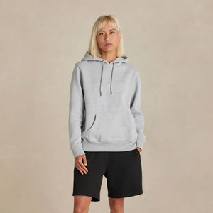 Pull-over à cordon gris personnalisé Terry Heavy Weight Hoody Outwear Casual Winter Antipilling Regular Adult Hoodies - Product Image 1