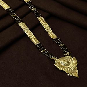 Wholesale 24K Gold Micro Long Mangalsutra <b>For</b> Married Women, Traditional <b>Wedding</b> Mangalsutra, Daily Wear Gold Finish Mangalsutra - Product Image 2
