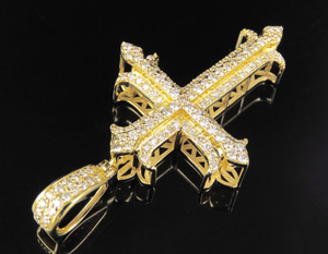 จี้ไม้กางเขนสีเงิน925ฮิปฮอปพร้อมเพชรโมอิสซานไนท์ใส Vvs ของขวัญที่สมบูรณ์แบบสำหรับทุกคน - Product Image 2