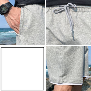 Short d'été décontracté pour hommes avec logo personnalisé OEM motif droit léger avec fermeture à la taille élastiqueExpédition DDP - Product Image 4