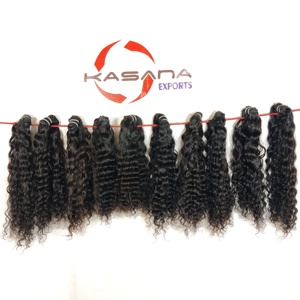 Vente en gros paquet de cheveux raides de couleur naturelle indienne 100% cuticule alignée traitée aucune machine double trame Extensions de cheveux humains - Product Image 1