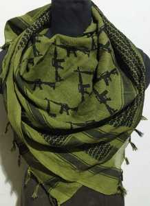Écharpes arabes musulmanes pour hommes 100% coton Shemagh écharpe mode extérieur coupe-vent anti-transpiration style arabe traditionnel pakistanais - Product Image 4