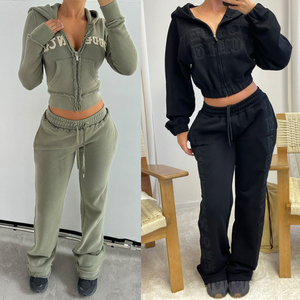 Sweat-shirts unisexes surdimensionnés personnalisés avec impression DTF, DTG et strass, mode streetwear, vente en gros - Product Image 6