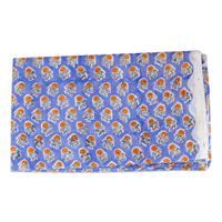 Tela de Voile Peinado Estampado a Bloques Personalizado, Ligero, Hecho a Mano en India, Material de Algodón para Prendas, Camisas de Niña, Bolsos, Trajes y Cortinas