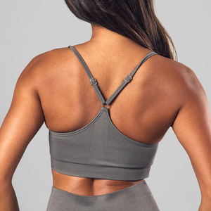 บราเอวลอยสำหรับผู้หญิงเอวสูงเปิดไหล่ข้างเดียวเสื้อชั้นในเล่นโยคะฟิตเนสไร้ตะเข็บน้ำหนักเบาสำหรับวิ่งออกกำลังกาย - Product Image 3