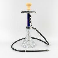 Chicha portable en verre, kit complet avec tuyau, bol et accessoires