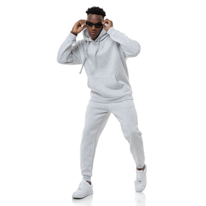 Sweat-shirt à capuche en molleton d'hiver 100% coton avec logo personnalisé, coupe ample et oversize, pour hommes - Product Image 1