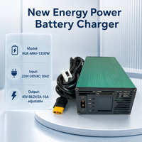 Chargeur de batterie pour véhicule électrique 1350W, tension et courant réglables pour moto électrique et chariot utilitaire électrique