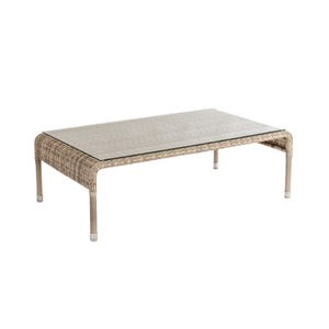 Table basse rectangulaire en rotin, meubles de salon, table centrale, utilisation intérieure et extérieure - Product Image 2