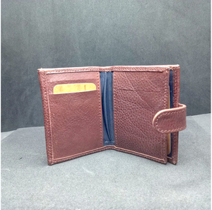 Tarjeteros plegables de moda informal para hombre, monedero de piel de vaca, precio barato al por mayor, carteras de piel auténtica pura para niños adultos - Product Image 3