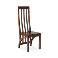 Chaise de jeu multifonctionnelle Pindel Handicrafts en bois de sheesham massif, design mid-century, siège rembourré, confort optimal, garantie à vie