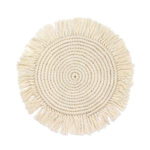 Mantel Individual de macramé redondo decorativo, manteles individuales de paja trenzada, suministros de vajilla y utensilios de cocina personalizados, almohadillas - Product Image 5