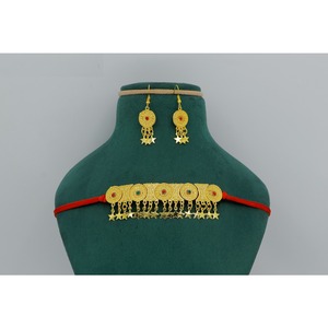 Martasha designer islamique ramadan spécial plaqué or EAU bijoux spécial dubai bijoux collier boucle d'oreille ensemble - Product Image 1