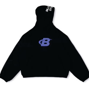 Sudadera con Capucha Unisex Extra Grande de Felpa 100% Algodón, Estilo Urbano de Lujo, Personalizable con Apliques Bordados y Botones, Diseño Veraniego - Product Image 1