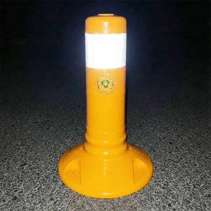 Delineateur TPE jaune flexible de 30 x 8 cm pour produits d'avertissement routier - Product Image 4