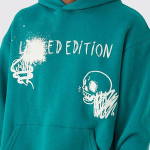 Personalizado 100% algodón hombres Jogger conjunto bordado Etiqueta Privada sudaderas con capucha y sudaderas chándal de los hombres con capucha - Product Image 6