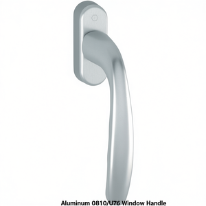 Poignée de fenêtre en aluminium 0810/U76 New York 32 mm, tringles à rideaux standard, rails et accessoires F9016 - Product Image 2