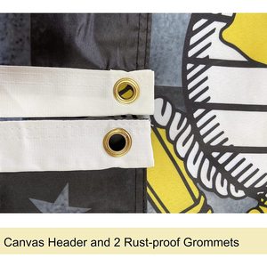 Drapeau américain double face USA TOP FLAGSINC - Drapeau serpent Gadsden - Fabriqué aux États-Unis 3x5 pour l'extérieur (Jaune) - Product Image 3
